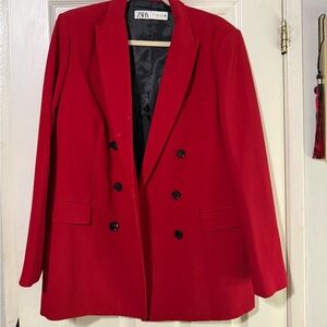 Zara Vibrant Scarlet Jacket
